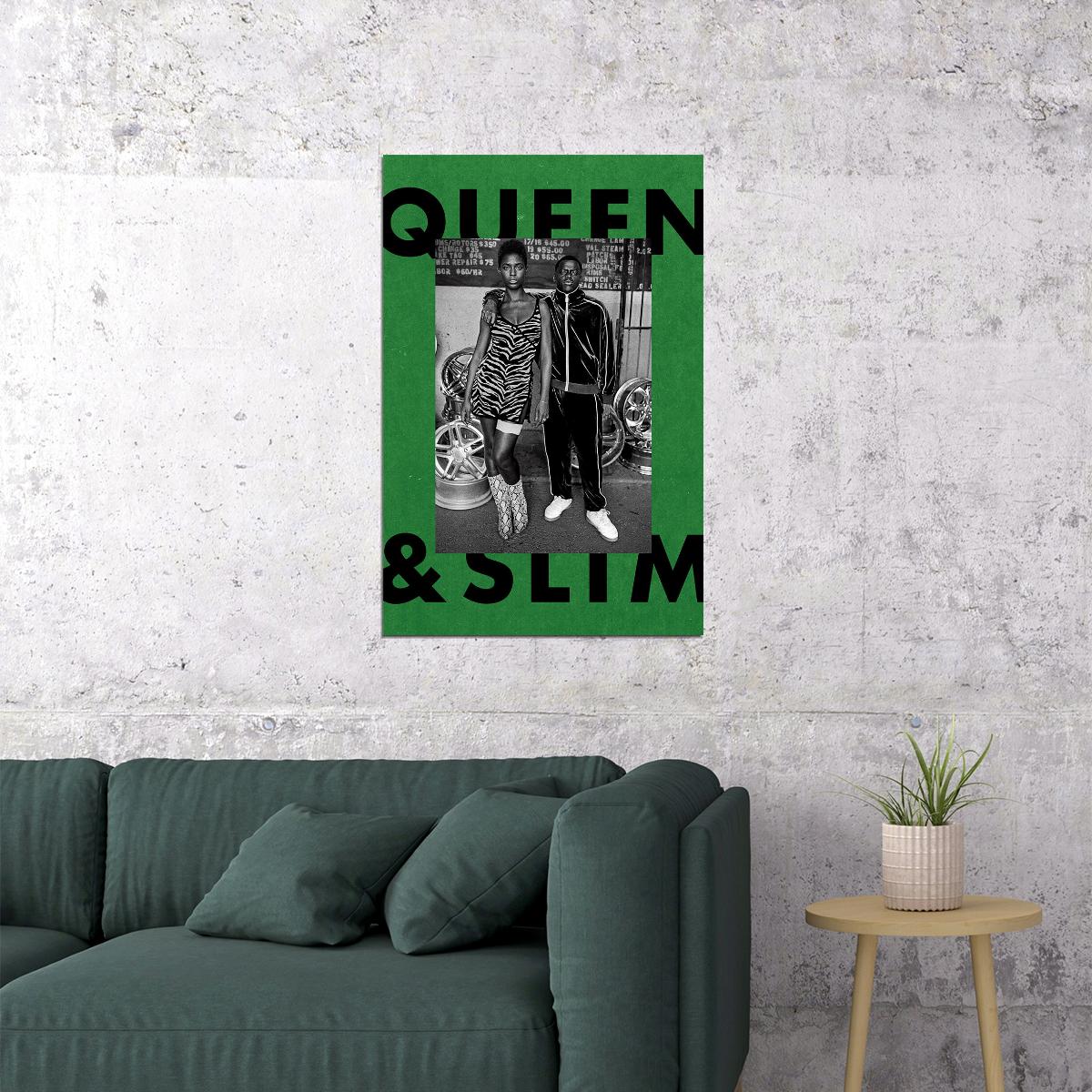 Queen And Slim Movie 2019 Daniel Kaluuya Crime Drama Poster Wall Art Print Home Wall Decor