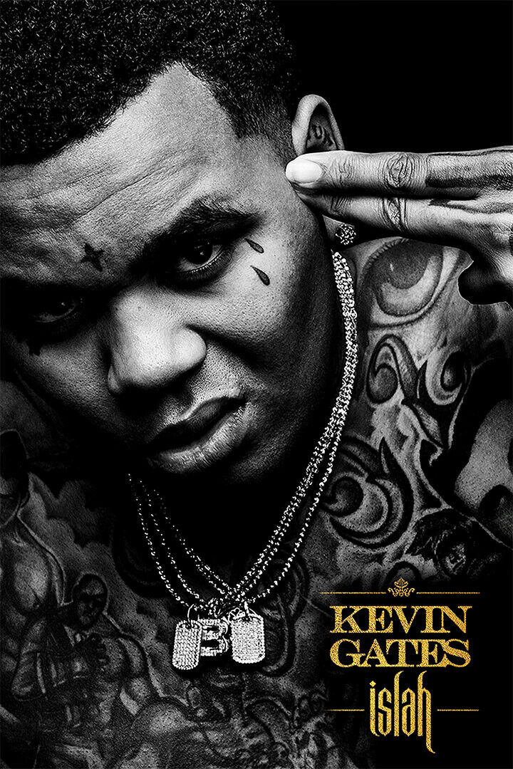 Kevin Gates Islah Rap Artist Music 2020 Poster Wall Art Print Home Wall Decor