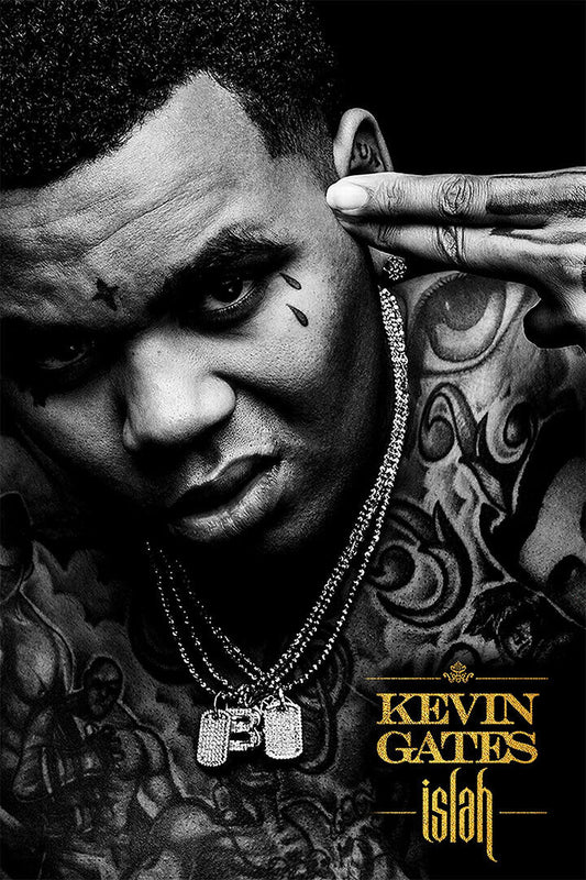 Kevin Gates Islah Rap Artist Music 2020 Poster Wall Art Print Home Wall Decor