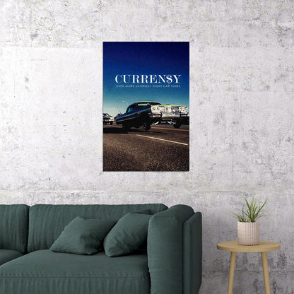 Currensy Even More Saturday Night Car Tunes Rap Music Poster Wall Art Print Home Wall Decor