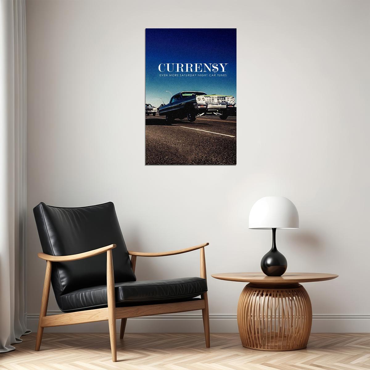 Currensy Even More Saturday Night Car Tunes Rap Music Poster Wall Art Print Home Wall Decor