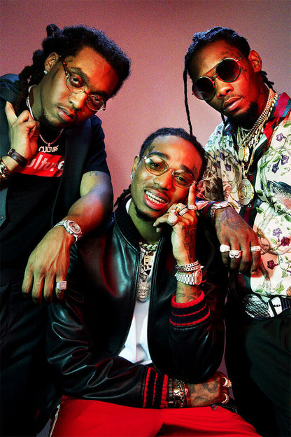 Migos Culture Rap Singer Hip Hop Musicains Poster Wall Art Print Home Wall Decor