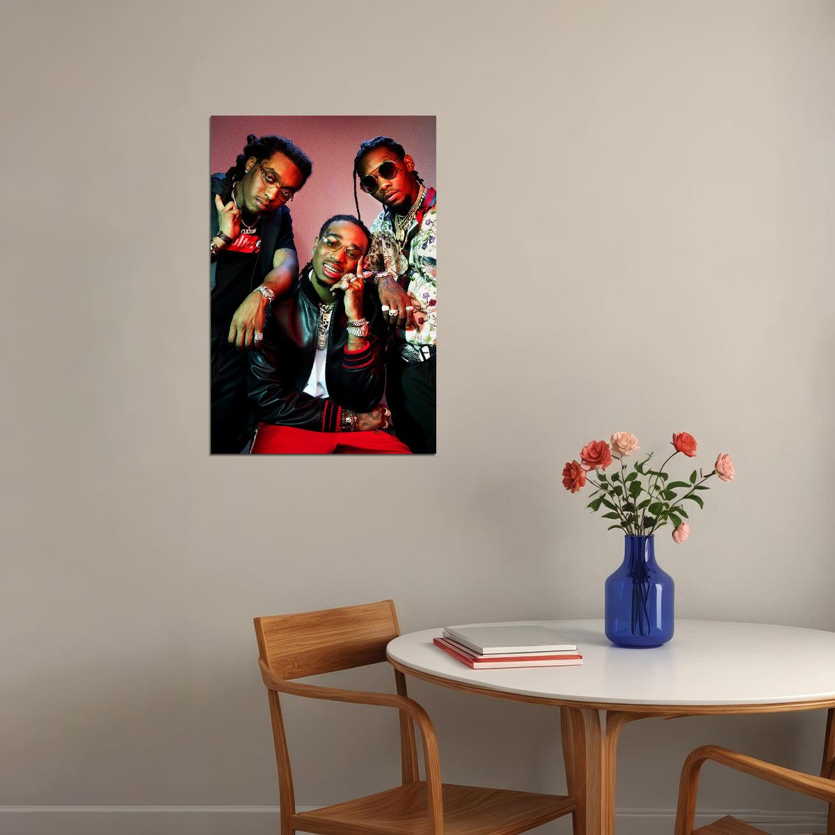 Migos Culture Rap Singer Hip Hop Musicains Poster Wall Art Print Home Wall Decor