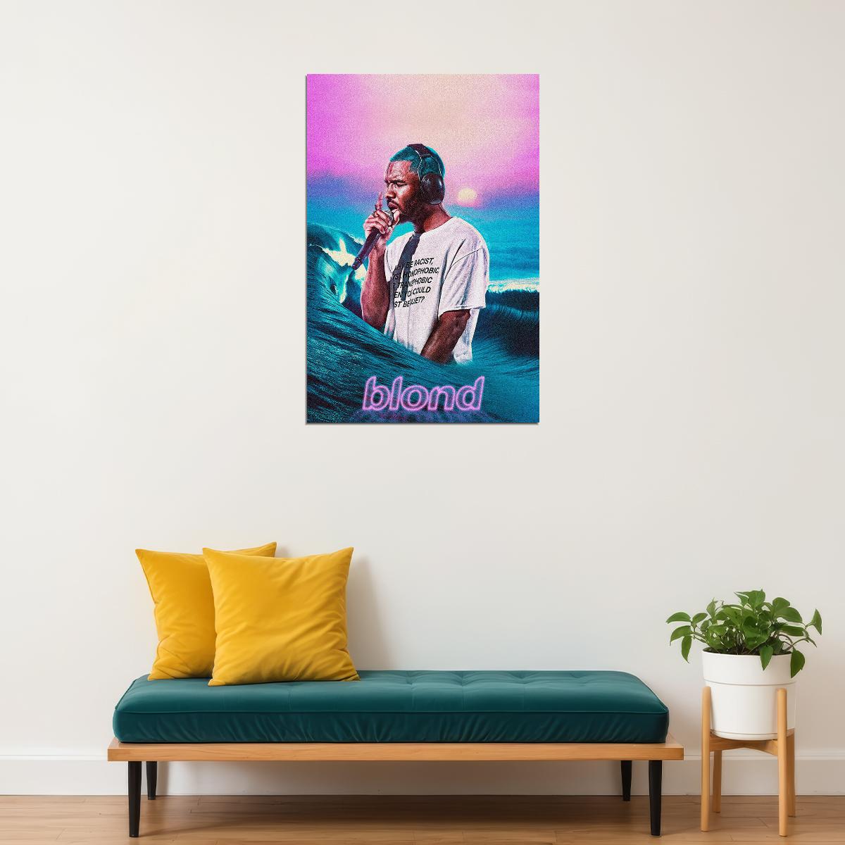 Frank Ocean Blond Rap Singer Hip Hop Song Writer Poster Wall Art Print Home Wall Decor