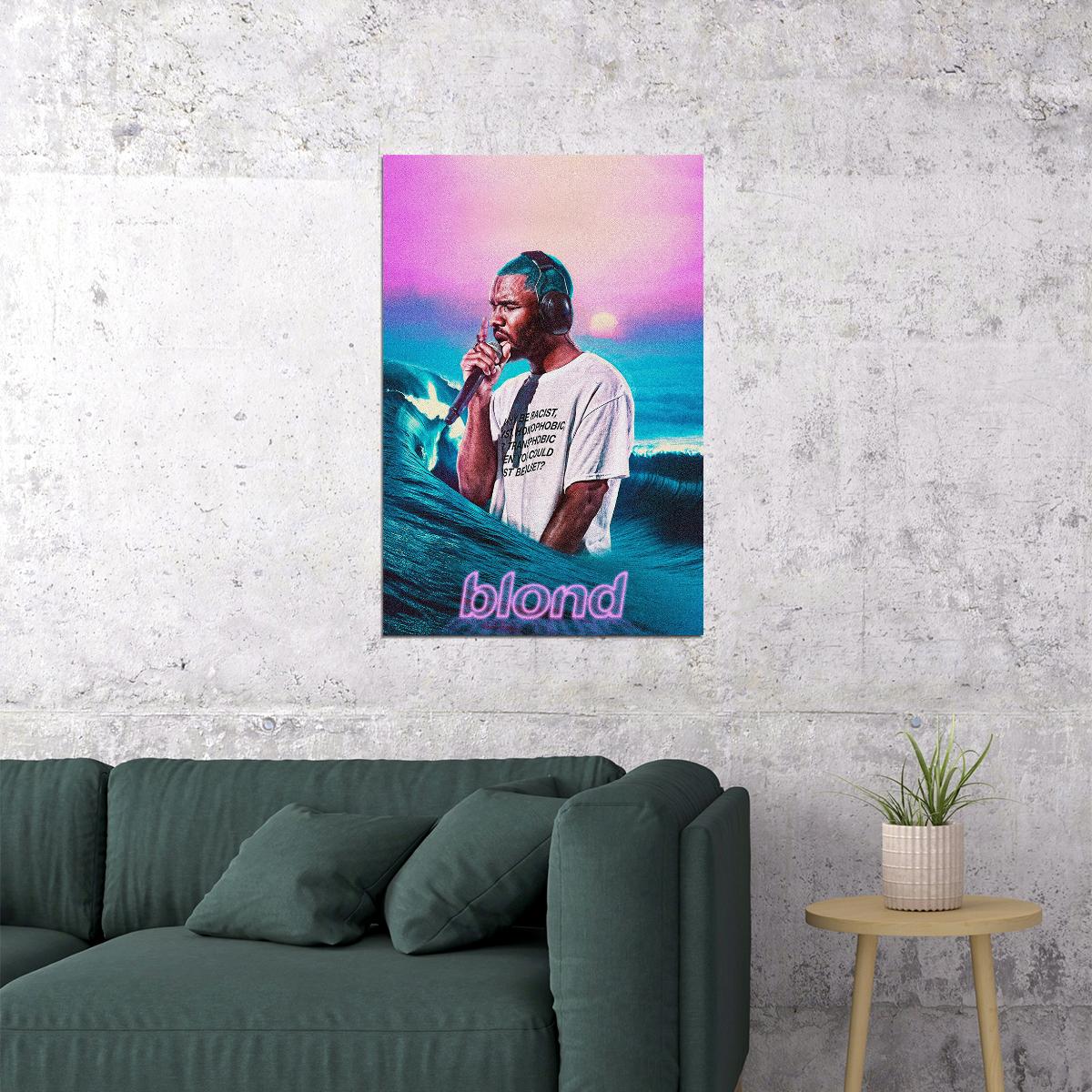 Frank Ocean Blond Rap Singer Hip Hop Song Writer Poster Wall Art Print Home Wall Decor