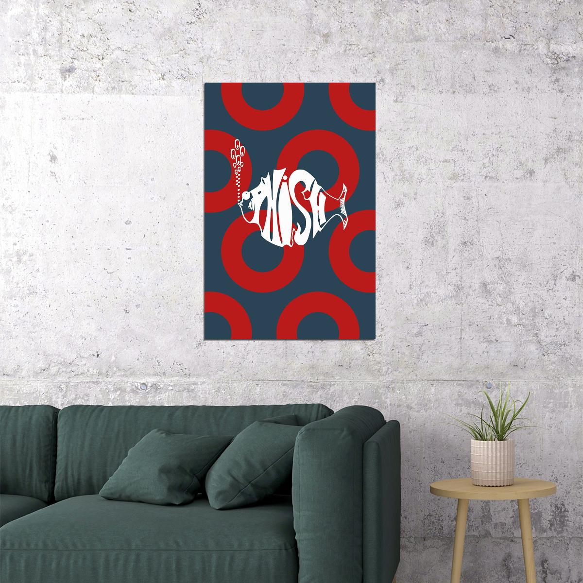 Phish Car Symbol Drawing Poster Wall Art Print Home Wall Decor