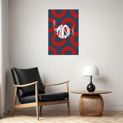 Phish Car Symbol Drawing Poster Wall Art Print Home Wall Decor