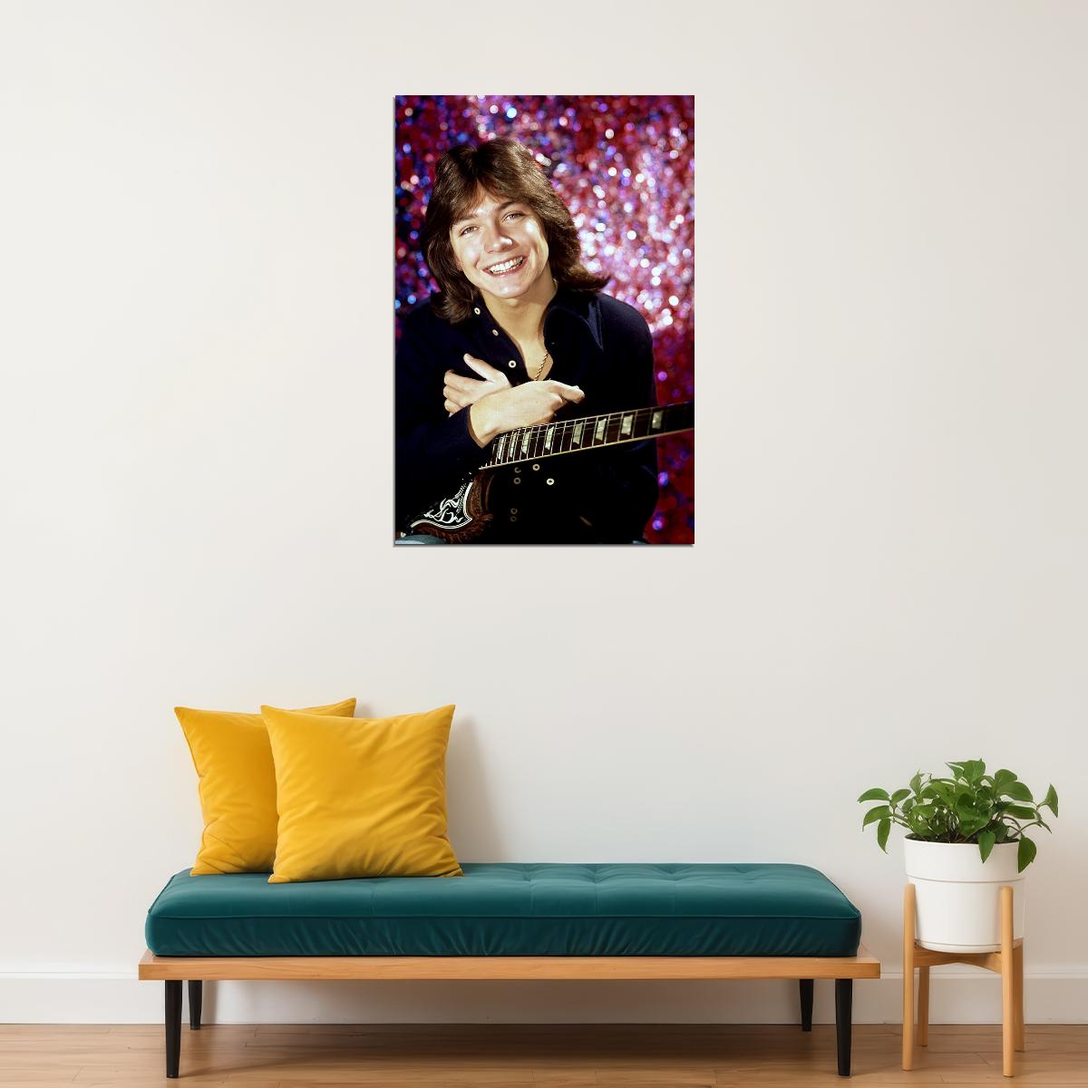 David Cassidy Smiling Actor Songwriter Musician Poster Wall Art Print Home Wall Decor