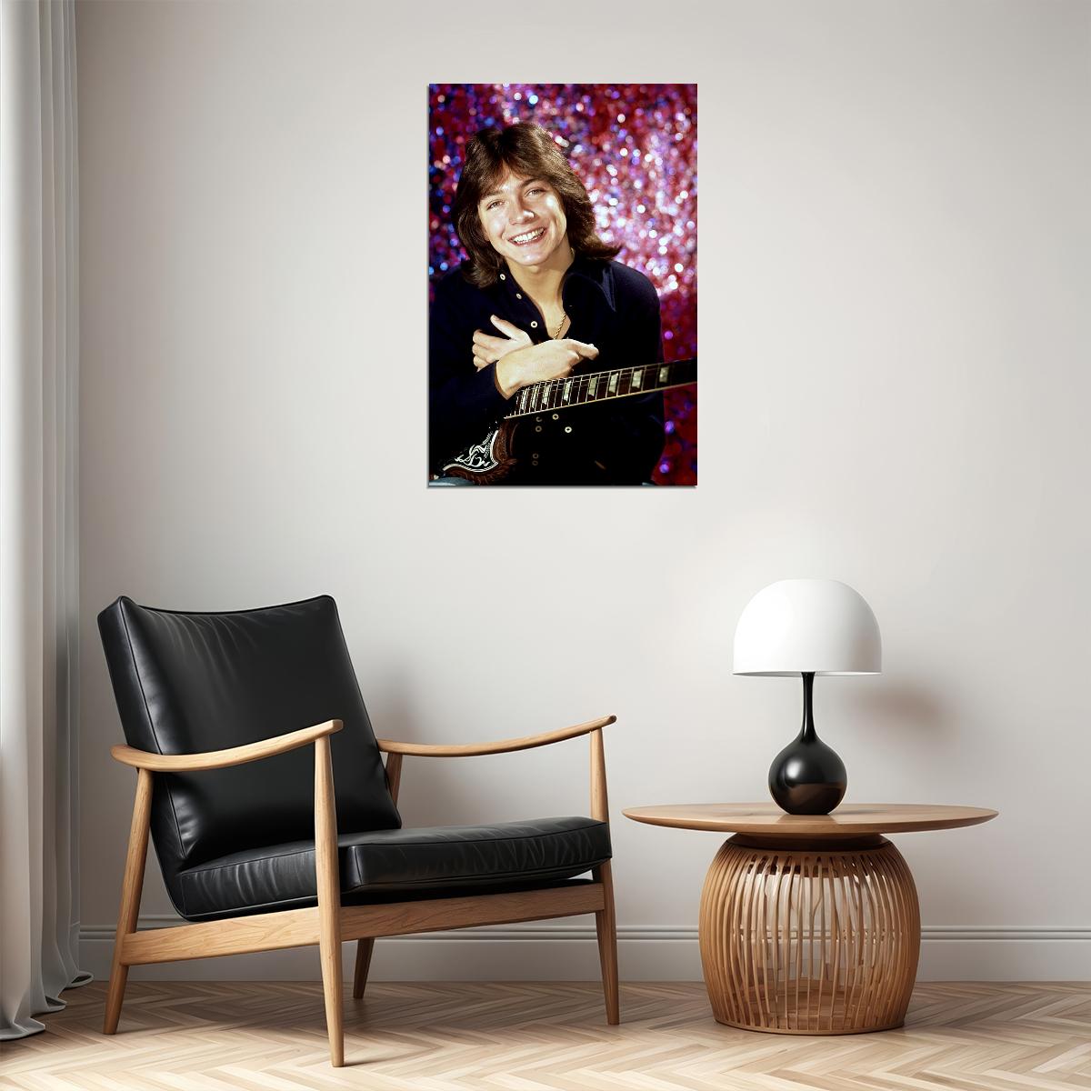 David Cassidy Smiling Actor Songwriter Musician Poster Wall Art Print Home Wall Decor