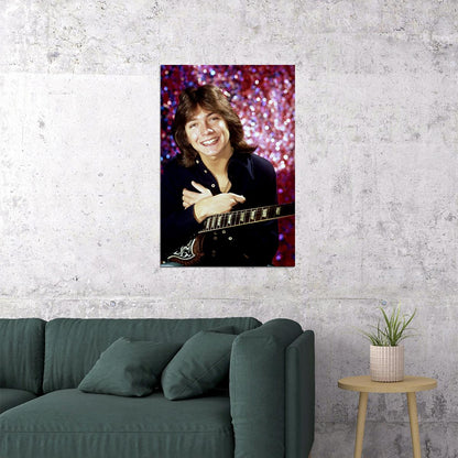 David Cassidy Smiling Actor Songwriter Musician Poster Wall Art Print Home Wall Decor