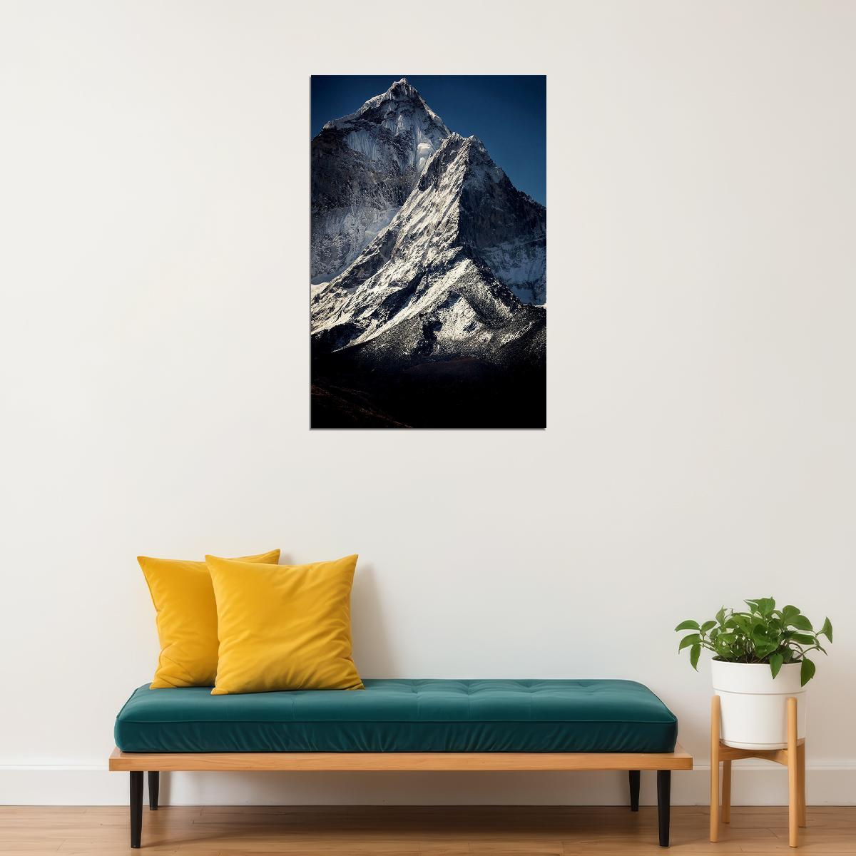 Himalayan Peaks Nepal Mountains Landscape Poster Wall Art Print Home Wall Decor - xonomax