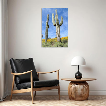 Giant Saguaro Cactus Thorny Plants Picture Poster Wall Art Print Home Wall Decor - xonomax
