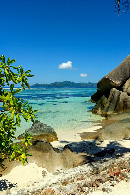 La Digue Seychelles Sea Landcape Poster Wall Art Print Home Wall Decor - xonomax