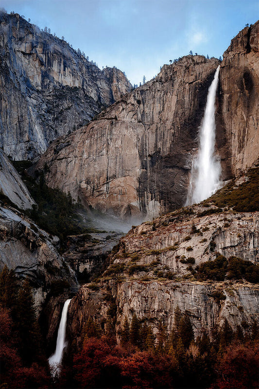 Yosemite Falls In Yosemite Valley Landscape Poster Wall Art Print Home Wall Decor