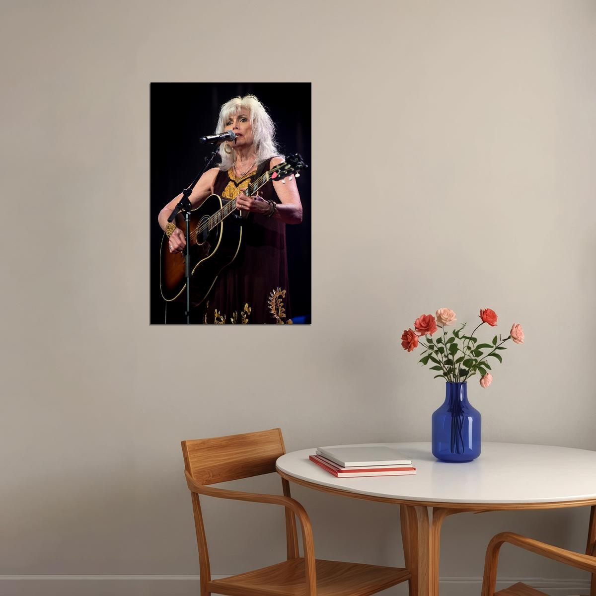 Emmylou Harris In Concert Artist Songwriter Photo Poster Wall Art Print Home Wall Decor