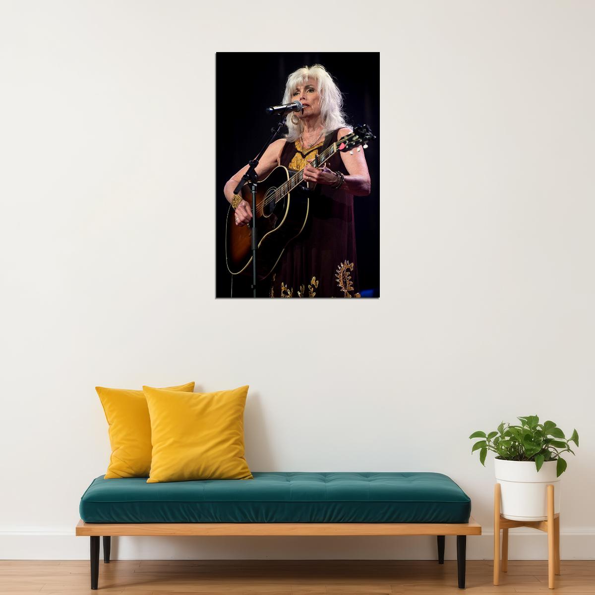 Emmylou Harris In Concert Artist Songwriter Photo Poster Wall Art Print Home Wall Decor