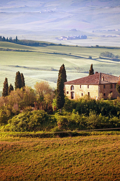 Tuscan Countryside Wide Land Nature Picture Poster Wall Art Print Home Wall Decor