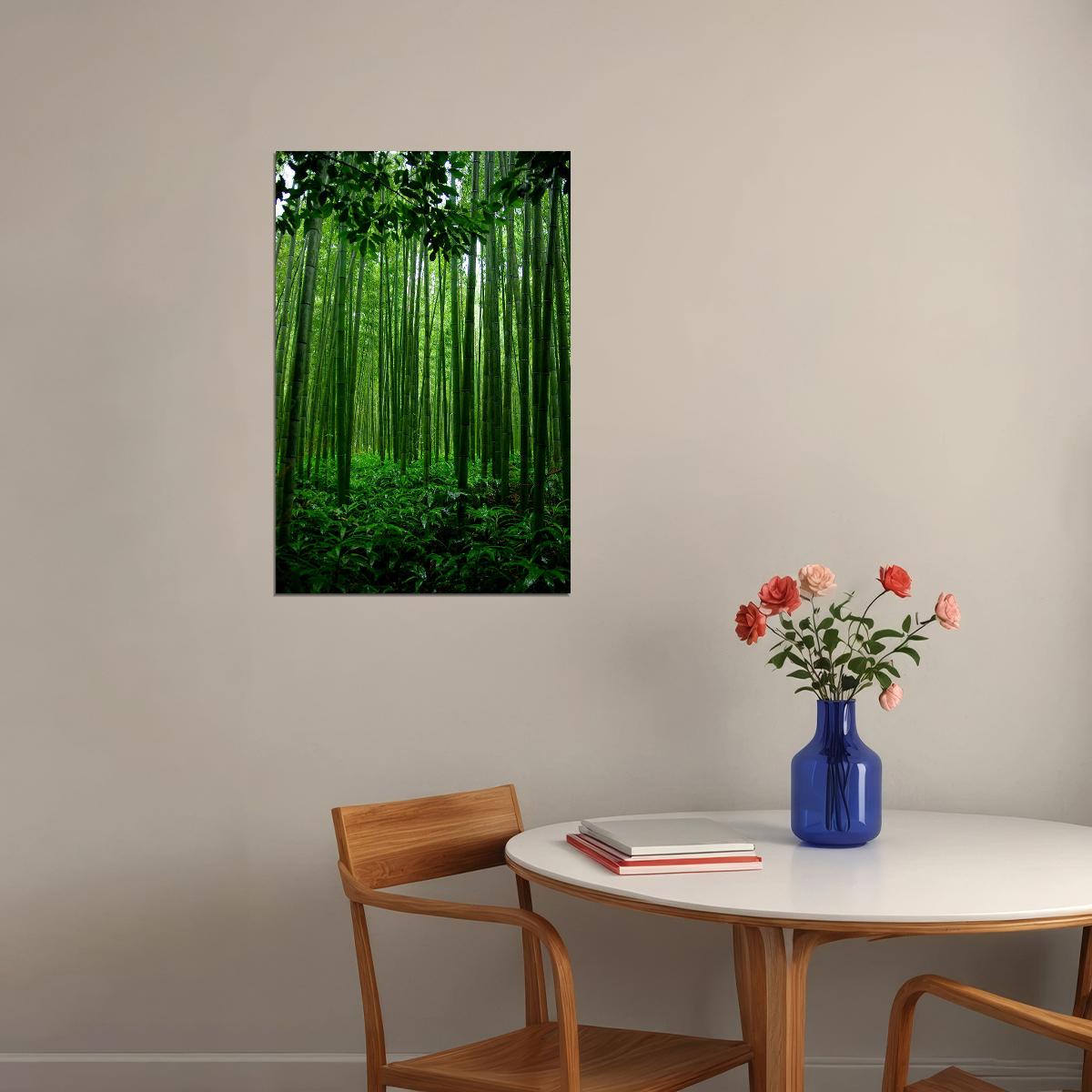 Bamboo Forest In China Tropical Trees Poster Wall Art Print Home Wall Decor - xonomax