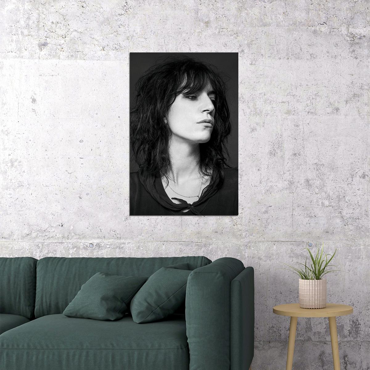 Portrait Of Patti Smith American Musician Poster Wall Art Print Home Wall Decor