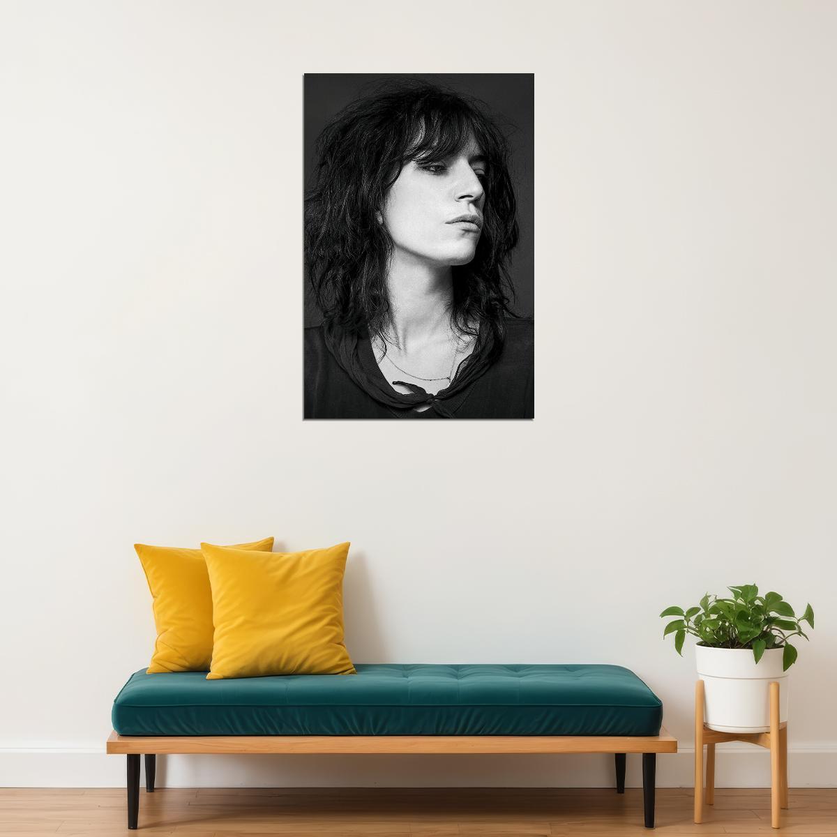 Portrait Of Patti Smith American Musician Poster Wall Art Print Home Wall Decor