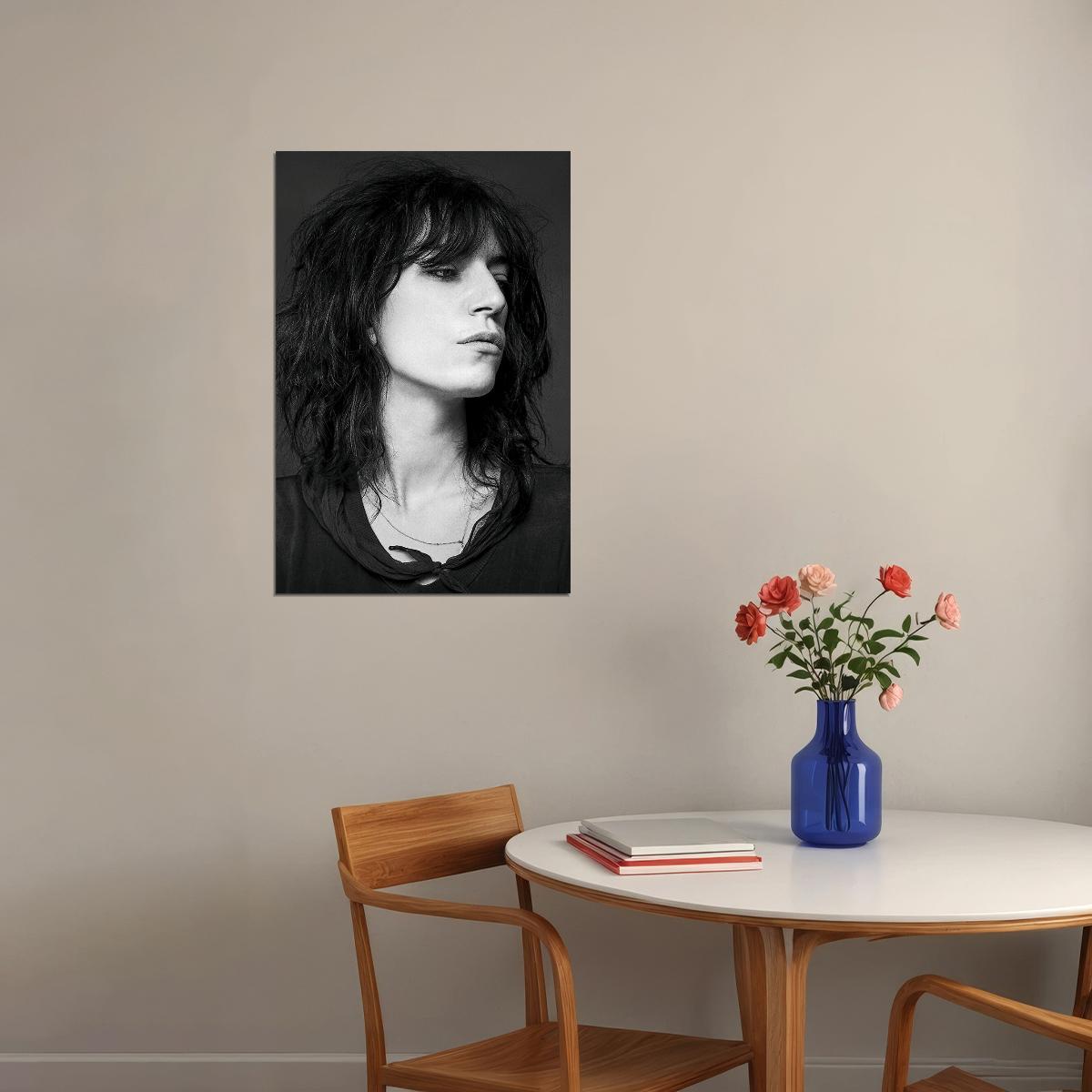 Portrait Of Patti Smith American Musician Poster Wall Art Print Home Wall Decor