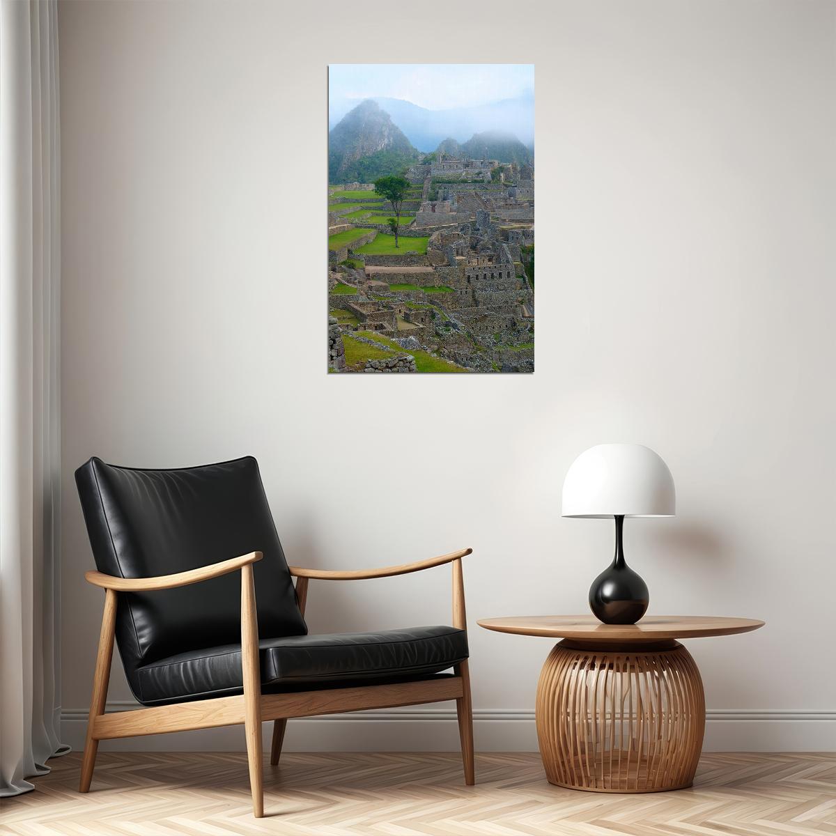Incan Ruins Of Machu Picchu Ancient Civilization Poster Wall Art Print Home Wall Decor - xonomax