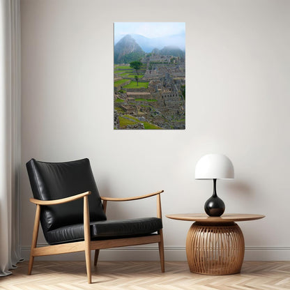 Incan Ruins Of Machu Picchu Ancient Civilization Poster Wall Art Print Home Wall Decor - xonomax