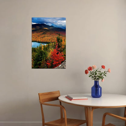 Heart Lake In The Adirondack Mountains Poster Wall Art Print Home Wall Decor - xonomax