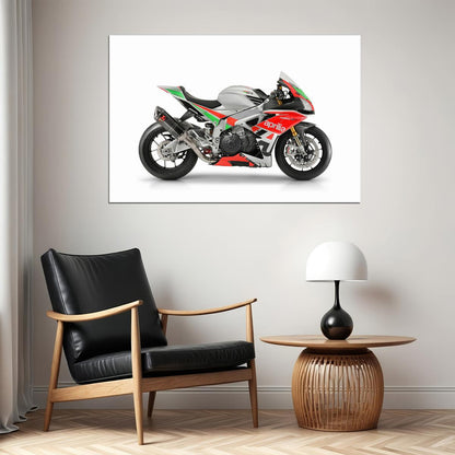 Aprilia Rsv4 Factory Works Fw Gp Motorcycle Poster Wall Art Print Home Wall Decor