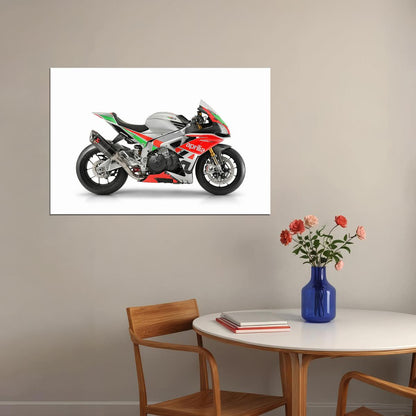 Aprilia Rsv4 Factory Works Fw Gp Motorcycle Poster Wall Art Print Home Wall Decor