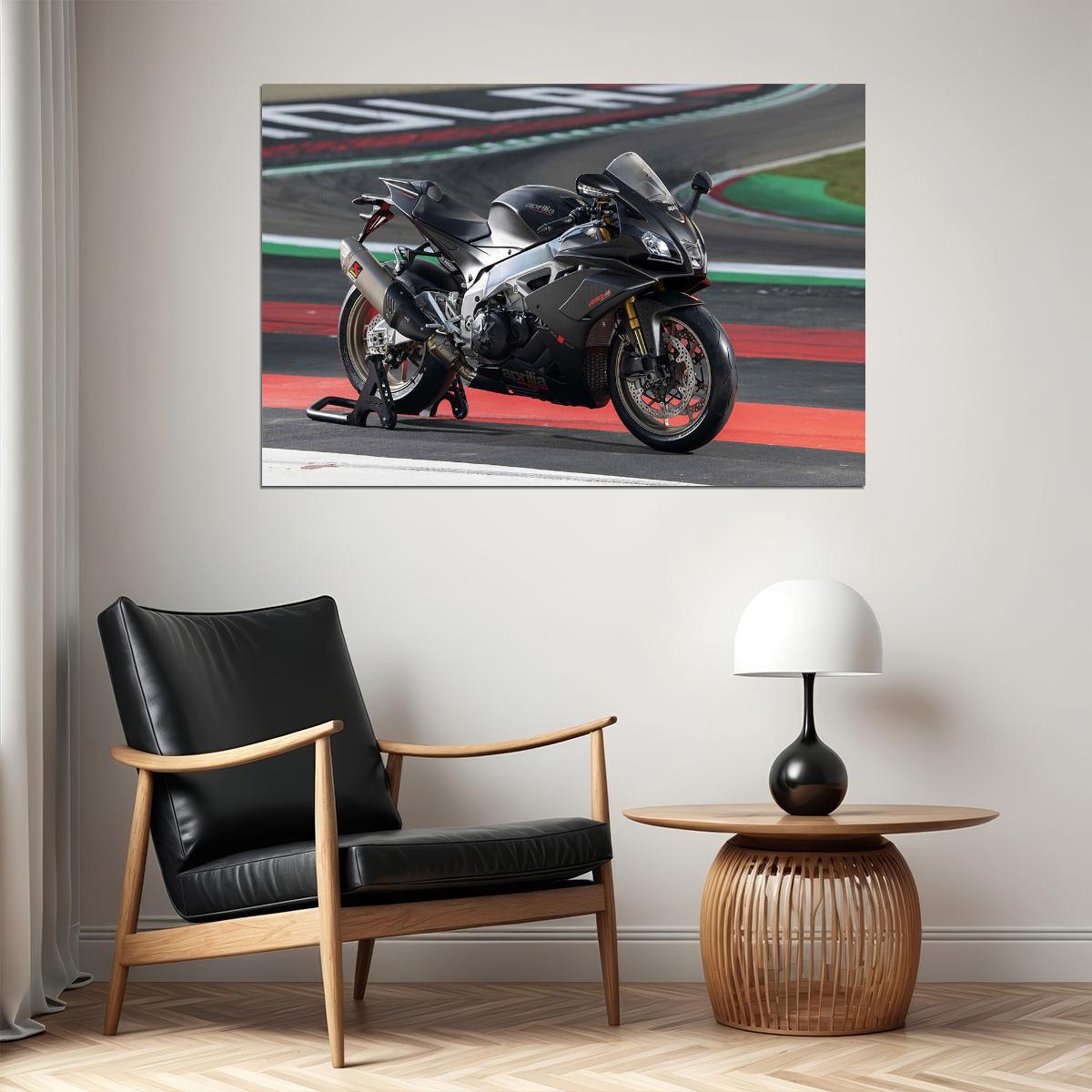 Aprilia Rsv4 1100 Factory Race Motorcycle Poster Wall Art Print Home Wall Decor