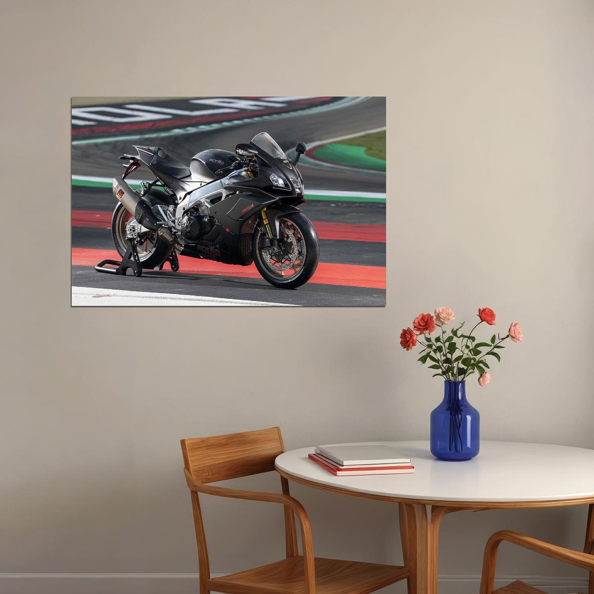 Aprilia Rsv4 1100 Factory Race Motorcycle Poster Wall Art Print Home Wall Decor