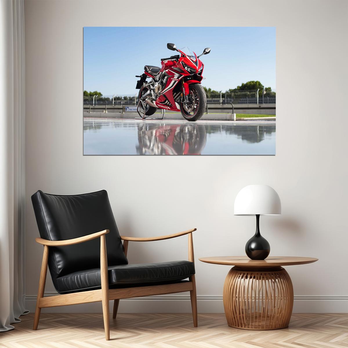 Honda Cbr650r Expensive Motorcycle Fast Speed Poster Wall Art Print Home Wall Decor