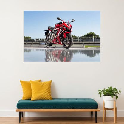 Honda Cbr650r Expensive Motorcycle Fast Speed Poster Wall Art Print Home Wall Decor