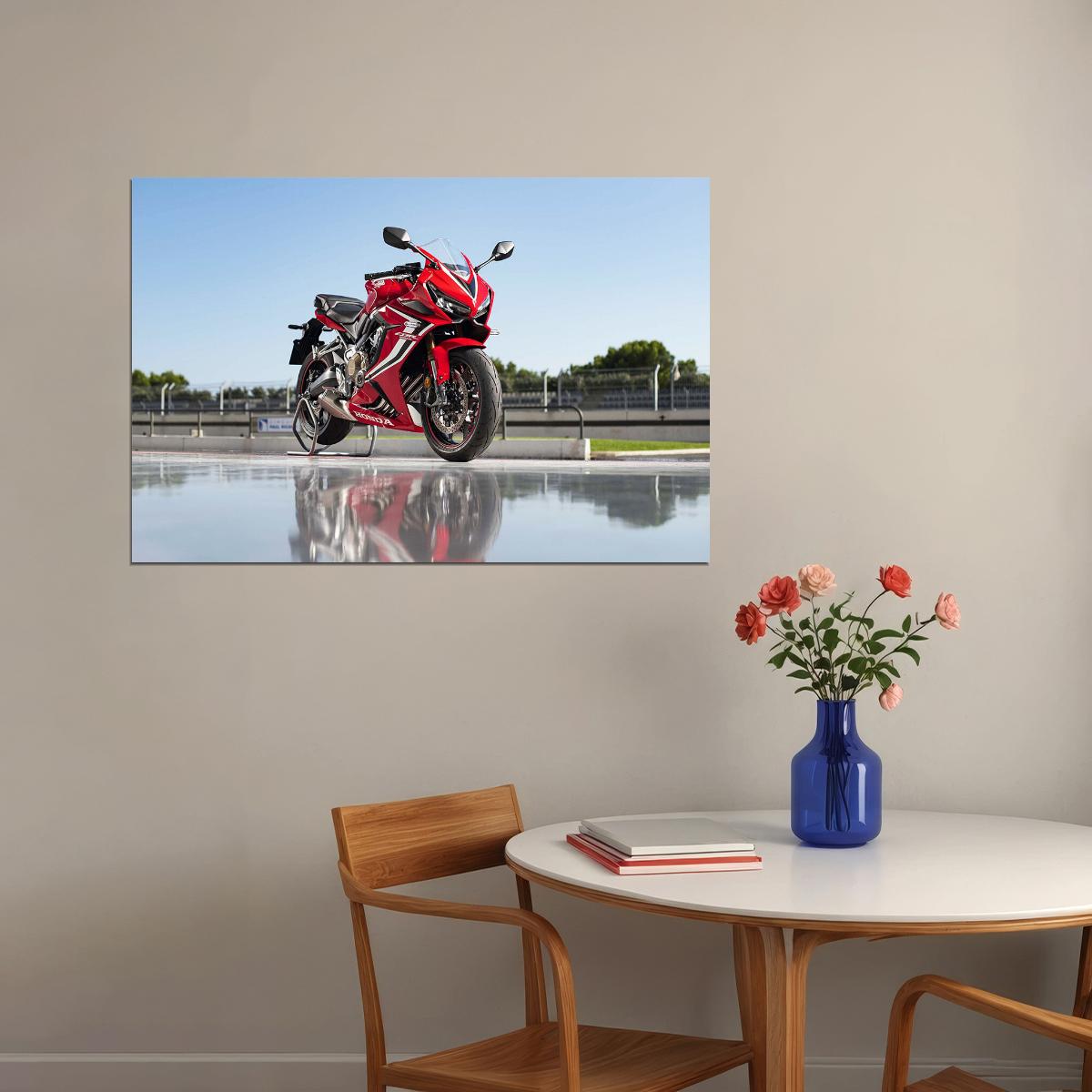 Honda Cbr650r Expensive Motorcycle Fast Speed Poster Wall Art Print Home Wall Decor