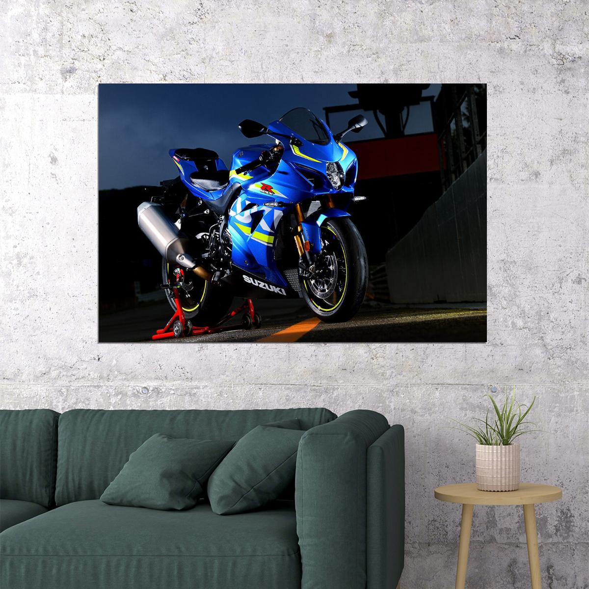 Suzuki Gsx R1000 Expensive Motorcycle Speed Poster Wall Art Print Home Wall Decor