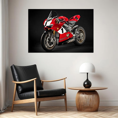 Ducati Panigale V4 25 Anniversario 916 Superbike Poster Wall Art Print Home Wall Decor - xonomax