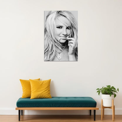 Young Britney Spears Singer Musician Poster Wall Art Print Home Wall Decor