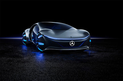 Mercedes-benz Vision Avtr Futuristic Poster Wall Art Print Home Wall Decor - xonomax
