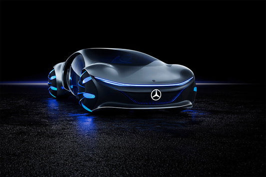 Mercedes-benz Vision Avtr Futuristic Poster Wall Art Print Home Wall Decor