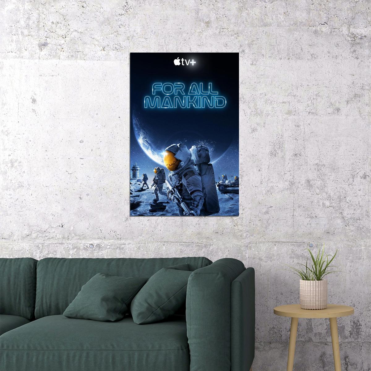 For All Mankind Movie Science Fiction Drama Poster Wall Art Print Home Wall Decor - xonomax
