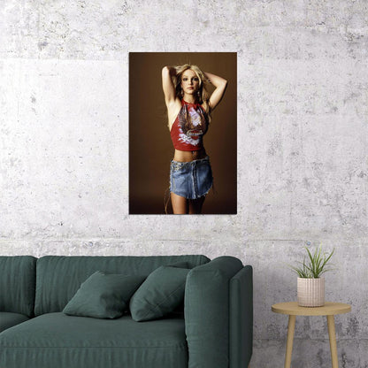 Young Britney Spears Artist Actor Dancer Poster Wall Art Print Home Wall Decor