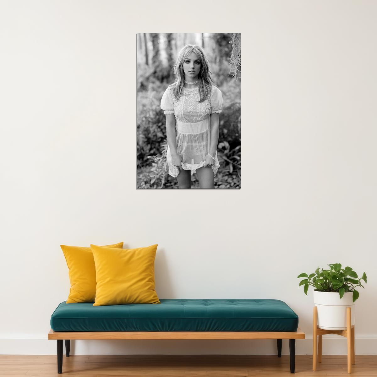 Young Britney Spears Artist Actor Producer Dancer Poster Wall Art Print Home Wall Decor