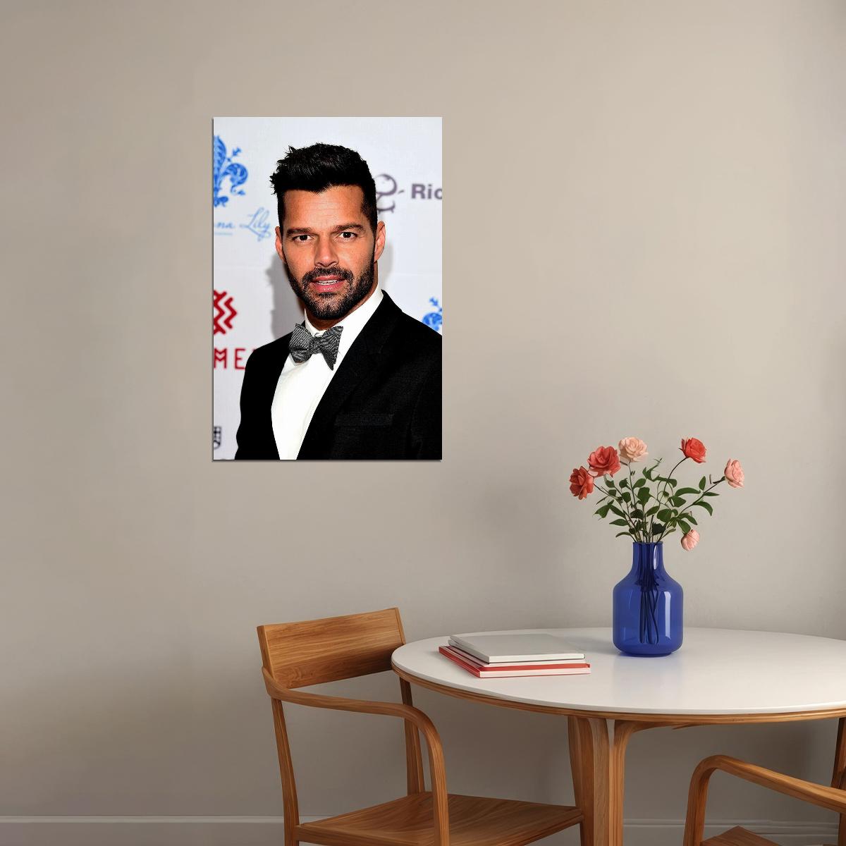 Ricky Martin Black Jacket Photo Songwriter Poster Wall Art Print Home Wall Decor