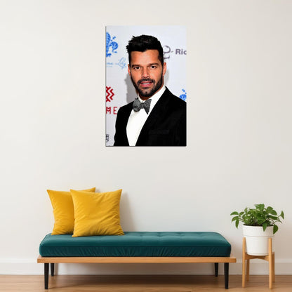 Ricky Martin Black Jacket Photo Songwriter Poster Wall Art Print Home Wall Decor