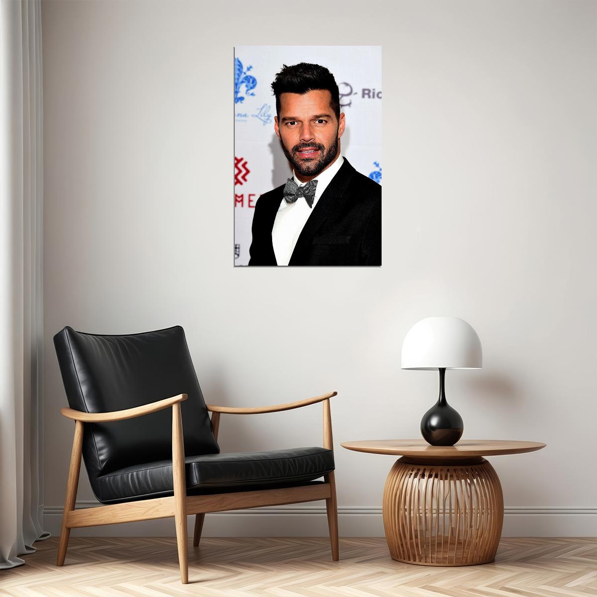 Ricky Martin Black Jacket Photo Songwriter Poster Wall Art Print Home Wall Decor