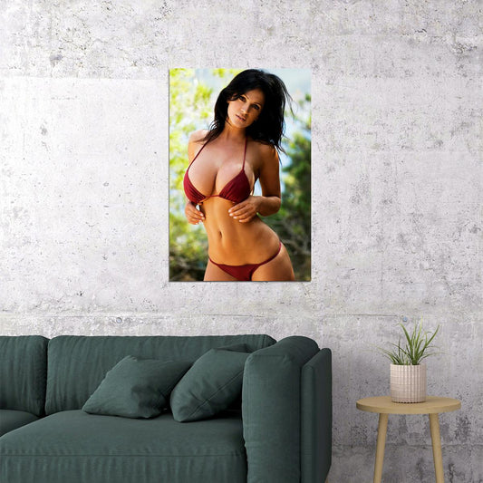 Denise Milani Sexy Model Sportswear Fashion Poster Wall Art Print Home Wall Decor - xonomax