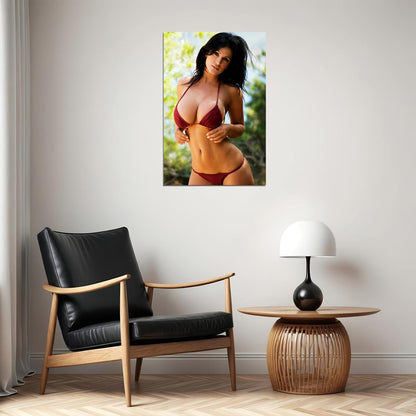 Denise Milani Sexy Model Sportswear Fashion Poster Wall Art Print Home Wall Decor - xonomax