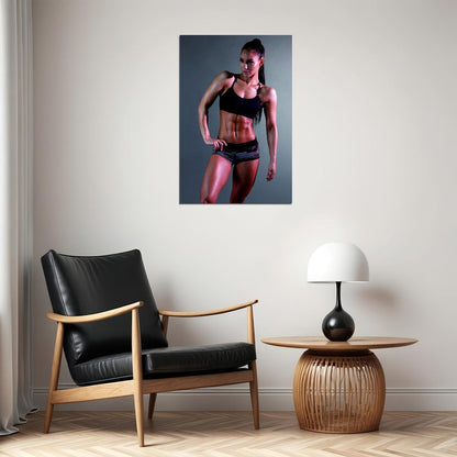 Steph Ii Sexy Female Athlete Sportswear Model Poster Wall Art Print Home Wall Decor