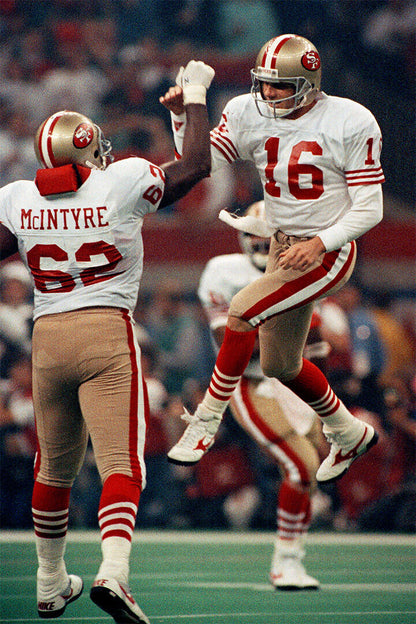 Football Joe Montana San Francisco Poster Wall Art Print Home Wall Decor